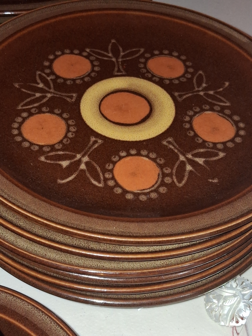 Georges Briard Aztec Salad Bread Plate 7.5" Stoneware - Replacements